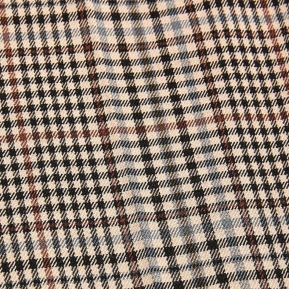 Plaid Ankle Length Slim Pant with Buckle - Picture 2 of 2